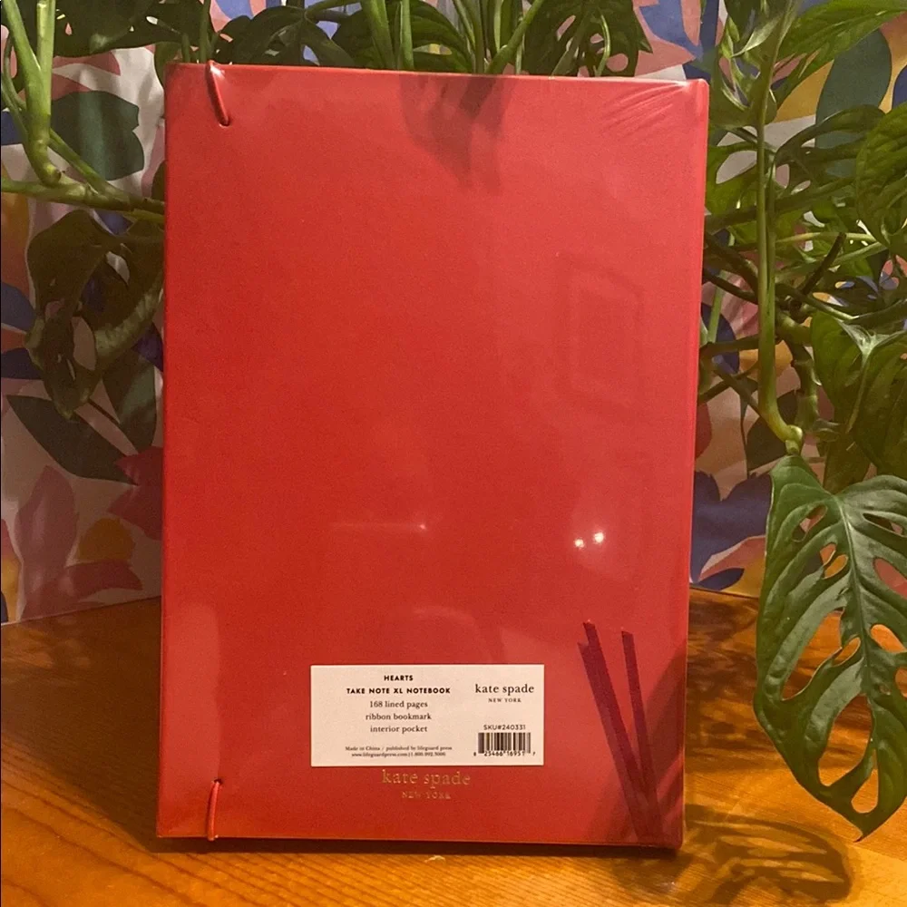 Kate Spade Red Heart Notebook